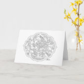 Jaar van de Draak Kaart (Gele Bloem)