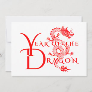 Jaar van de draak kaart