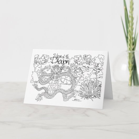 Jaar van de Draak Kaart (Voorkant)