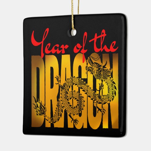 Jaar van de Draak Keramisch Ornament (Links)