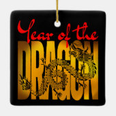 Jaar van de Draak Keramisch Ornament (Achterkant)