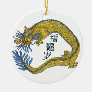Jaar van de Draak Keramisch Ornament
