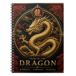 Jaar van de Draak Luxe Chinese Dierenriem Notitieb Notitieboek