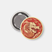 Jaar van de draak magneet (Voorkant / Achterkant)