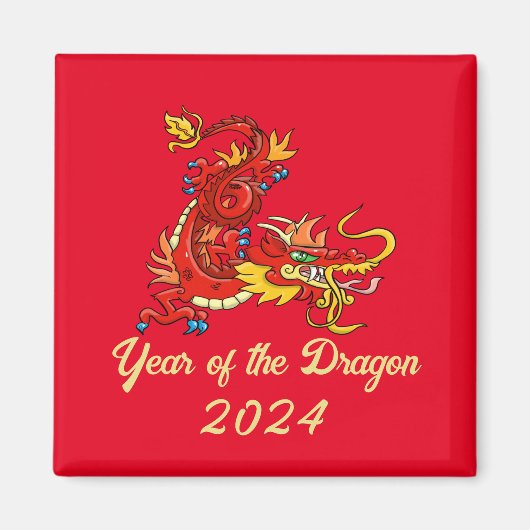 Jaar van de Draak Magneet (Voorkant)