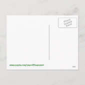 Jaar van de Draak met de Draak van de Cartoon Feestdagenkaart (Achterkant)