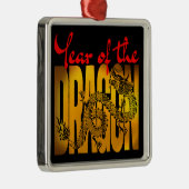 Jaar van de Draak Metalen Ornament (Rechts)