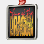 Jaar van de Draak Metalen Ornament (Links)