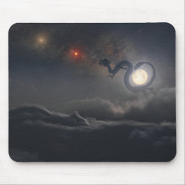 Jaar van de draak (nacht) Mousepad Muismat