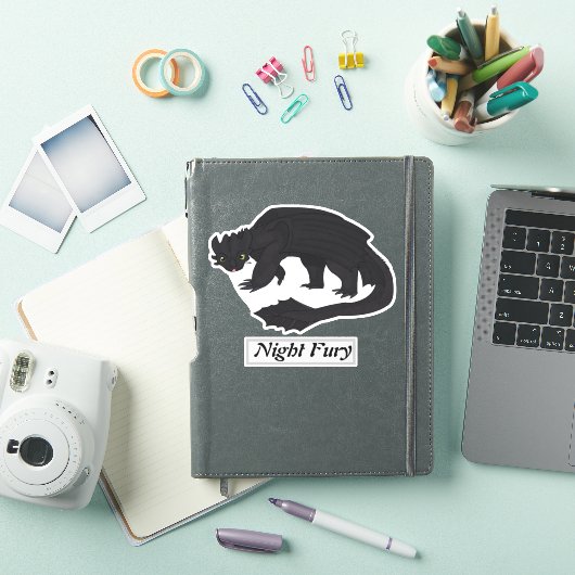 Jaar van de Draak: Night Fury Sticker (iPad Cover)