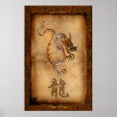 Jaar van de Draak, Poster Tiger Dragon Art (Voorkant)