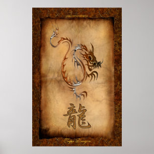 Jaar van de Draak, Poster Tiger Dragon Art