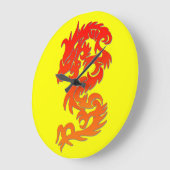 Jaar van de Draak Ronde Wandklok (Hoek)