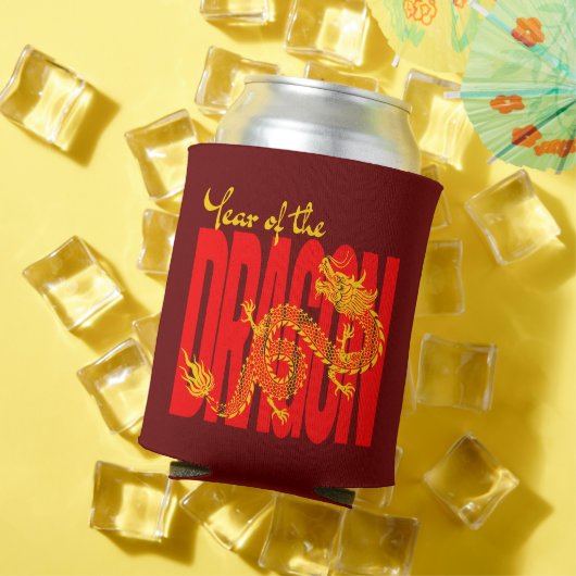 Jaar van de Draak Rood Goud Blikjeskoeler (Insitu Zomer)
