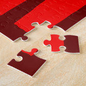 Jaar van de Draak Rood Goud Legpuzzel (Zijkant)