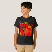 Jaar van de Draak Rood Goud T-shirt (Voorkant volledig)
