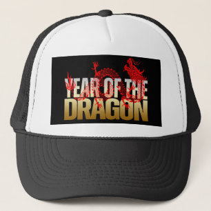 JAAR VAN DE DRAAK ROOD GOUD TRUCKER PET