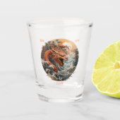 Jaar van de draak shot glas (Voorkant)