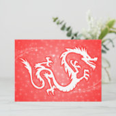 Jaar van de draak Starshine Kaart (Staand voorkant)