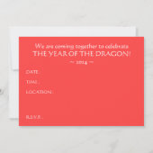 Jaar van de draak Starshine Kaart (Achterkant)