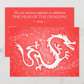 Jaar van de draak Starshine Kaart (Voorkant / Achterkant)