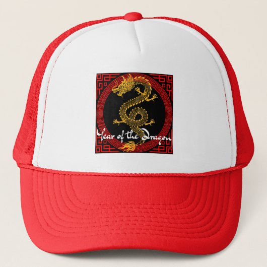 Jaar van de draak trucker pet (Voorkant)