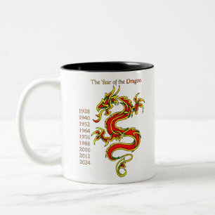 Jaar van de Draak Tweekleurige Koffiemok