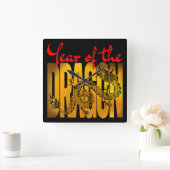 Jaar van de Draak Vierkante Klok (Huis)