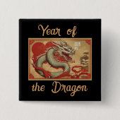 Jaar van de Dragon Button (Voorkant)