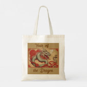 Jaar van de Dragon Canvas tas (Achterkant)