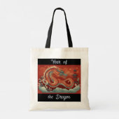 Jaar van de Dragon Canvas tas (Achterkant)