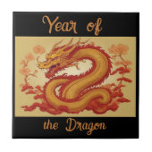 Jaar van de Dragon Ceramic Tegel Tegeltje (Voorkant)