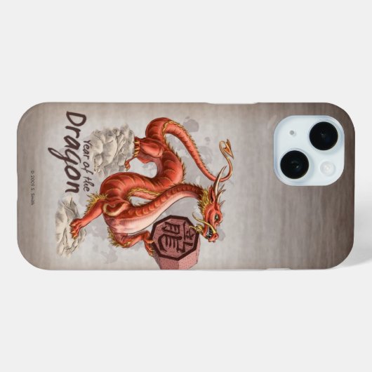 Jaar van de Dragon Chinese Zodiac Art iPhone Case (Achterkant (horizontaal))