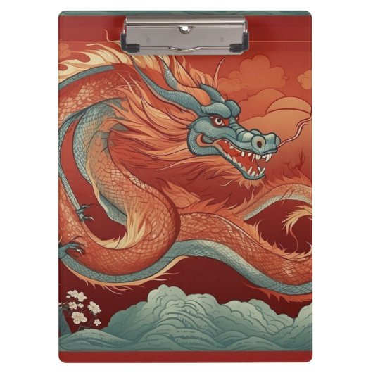 Jaar van de Dragon Clipboard Klembord (Voorkant)