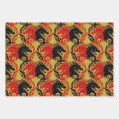 Jaar van de Dragon Design Inpakpapier Vel (Voorkant)