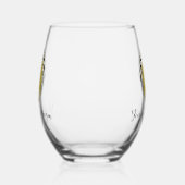 Jaar van de Dragon Design Stemless Wijnglas Wijnglas Zonder Voet (Rechts)