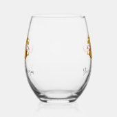 Jaar van de Dragon Design Stemless Wijnglas Wijnglas Zonder Voet (Links)