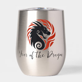 Jaar van de Dragon Design Thermische Wijn Tumbler