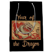 Jaar van de Dragon Gift Bag Medium Cadeauzakje (Voorkant)