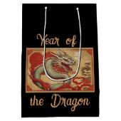 Jaar van de Dragon Gift Bag Medium Cadeauzakje (Achterkant)