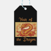 Jaar van de Dragon Gift Label Cadeaulabel (Voorkant)