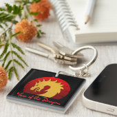 JAAR VAN DE DRAGON GOUD ROOD SLEUTELHANGER (Voorkant Rechts)