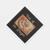 Jaar van de Dragon Paper Napkin Servet (Hoek)