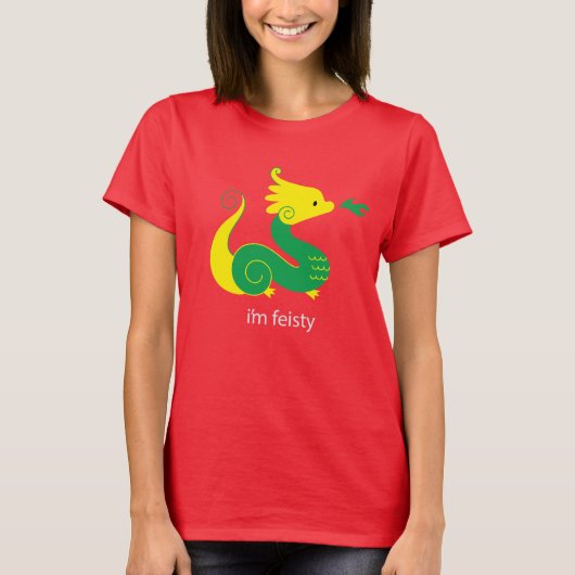 Jaar van de Dragon Red T-Shirt (Voorkant)