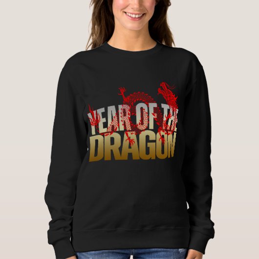 JAAR VAN DE DRAGON ROOD GOUD TRUI (Voorkant)