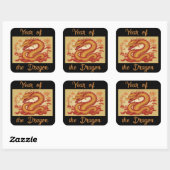 Jaar van de Dragon Sticker (Vel)