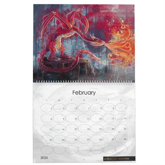 Jaar van de Drakenkunst Kalender (Feb 2026)