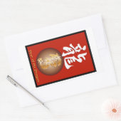 Jaar van de Drakenrechthoek Rechthoekige Sticker (Envelop)