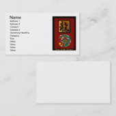 Jaar van de Drakenrechthoek Visitekaartje (Voorkant / Achterkant)