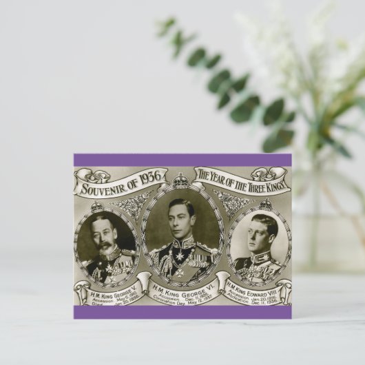  Jaar van de Drie Koningen 1936 Briefkaart (Staand voorkant)